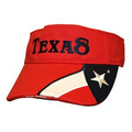 Texas Visor w/ Texas Embroidery - Red